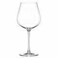Verre à vin 650 ml en verre transparent à pied forme ballon