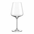 Verre à vin 650 ml en verre transparent 10 cm x 24 cm style élégant à pied