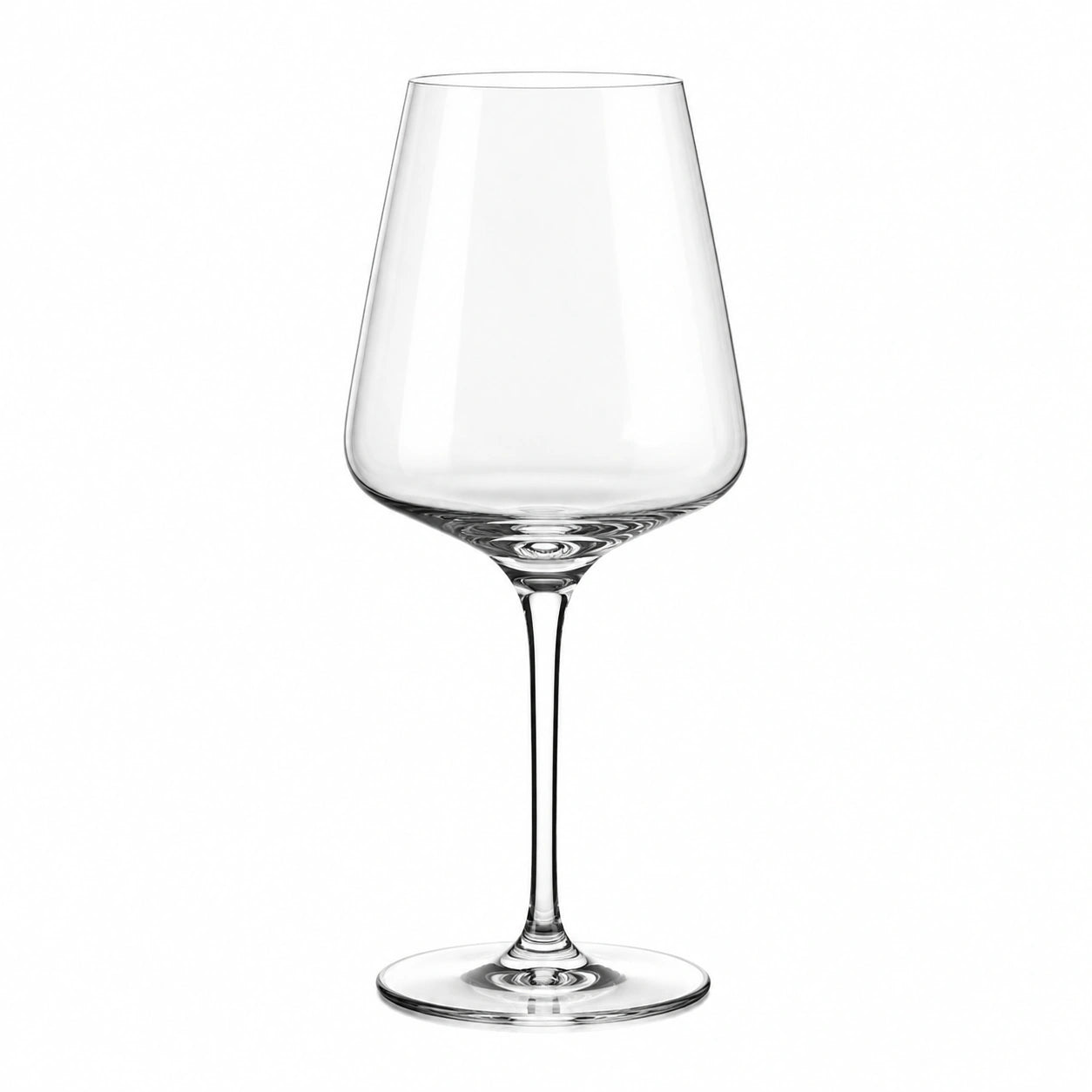 Verre à vin 650 ml en verre transparent 10 cm x 24 cm style élégant à pied