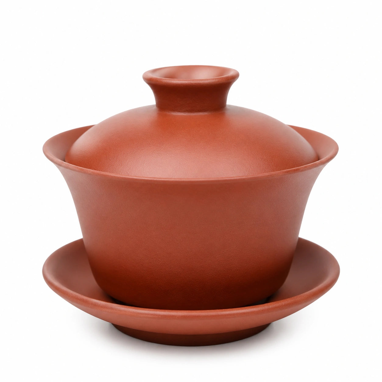 Gaiwan en céramique terre cuite 180 ml brun rouge pour thé