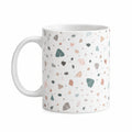 Mug 350 ml en céramique blanche à motif terrazzo avec anse