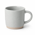 Mug 350 ml en céramique gris beige avec anse style minimaliste